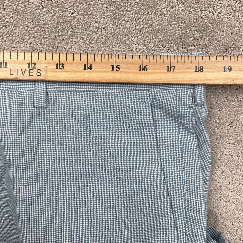 J‎ Crew Ludlow Pants Mens 34W 30L Light Blue Houndstooth Somelos Dress Pants